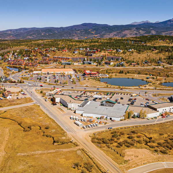 Bird's eye view of the city in Grand County, Colorado